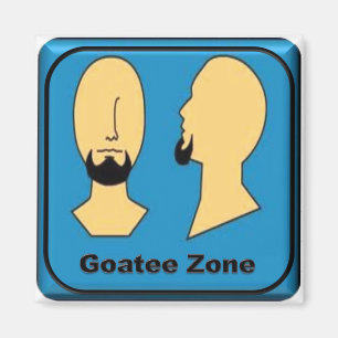 Goatee Zone Magnet
