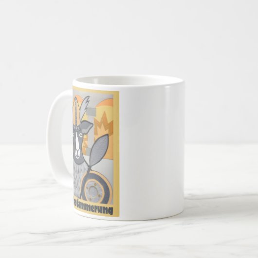 Goaterdammerung: Dämmerung der Ziegen Kaffeetasse (Vorderseite Links)