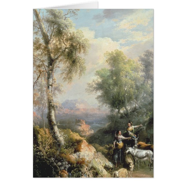 Goatherds in der bergigen spanischen Landschaft (Vorne)
