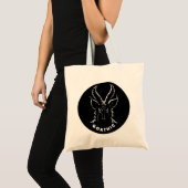 goathisch | Gothic Pun | Satanziege Tragetasche (Vorderseite (Produkt))