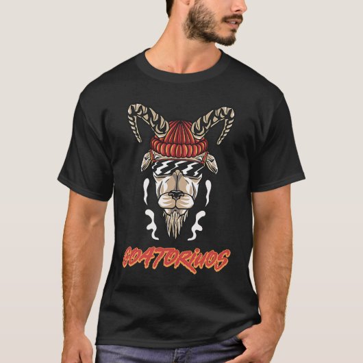 Goatorious Horn Animal Music Gangsta Rap T-Shirt (Vorderseite)
