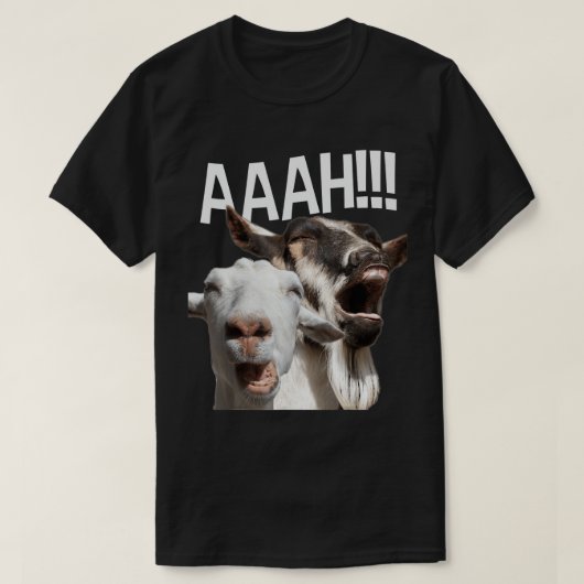 Goats AAAH!!! Funny Crazy Goat Lover Pri T-Shirt (Design vorne)