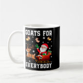 Goats For Everybody Santa Sleigh Funny Christmas G Kaffeetasse (Links)