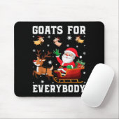 Goats For Everybody Santa Sleigh Funny Christmas G Mousepad (Mit Mouse)