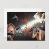 Goats.In.Space Postkarte (Vorne/Hinten)