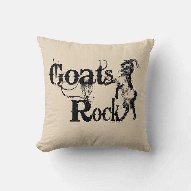 GOATS ROCK | von TotallyGoatally™ Kissen (Vorderseite)