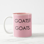 GOATS ROCK | von TotallyGoatally™ Zweifarbige Tasse (Links)
