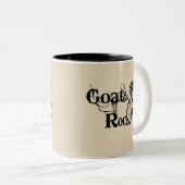 GOATS ROCK | von TotallyGoatally™ Zweifarbige Tasse (VorderseiteRechts)