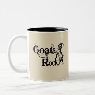 GOATS ROCK | von TotallyGoatally™ Zweifarbige Tasse
