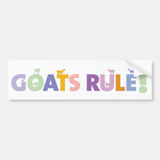GOATSRULE.CR AUTOAUFKLEBER (Vorne)