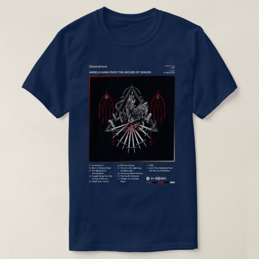Goatwhore Angels Hung von den Arches des Himmels T T-Shirt (Design vorne)