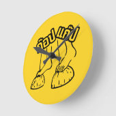 Gob Gab Hersteller von traditionellen thailändisch Runde Wanduhr (Winkel)