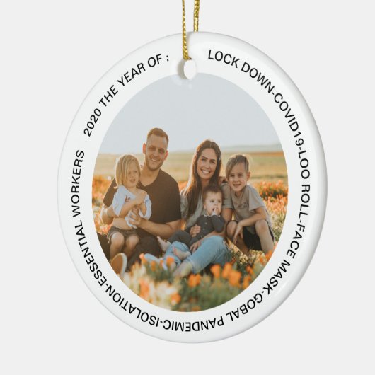 GOBAL LOCKDOWN 2020 FACE MASK ADD FOTO KERAMIK ORNAMENT (Links)