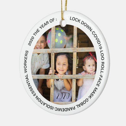 GOBAL LOCKDOWN 2020 FACE MASK KERAMIK ORNAMENT (Links)