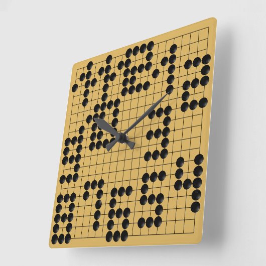 Goban Clock 1-12 Quadratische Wanduhr (Winkel)