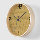 Goban Clock - Black Stones - 3-6-9-12 Uhr (Winkel)