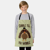 Gobble, bis du coolen Truthahn-Erntedank wackelst Schürze (Getragen)