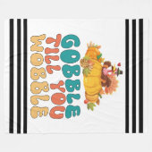Gobble bis du den türkischen Erntedank trägst Fleecedecke (Vorderseite (Horizontal))