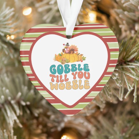 Gobble bis du den türkischen Erntedank trägst Ornament (Baum)
