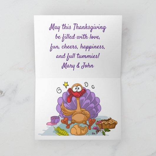 Gobble, bis du wackelst! dankeskarte (Innenseite)