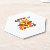 Gobble, bis du wackelst, Erntedank, Gobble, danke Untersetzer (angewinkelt)