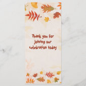 Gobble, bis du wackelst menükarte (Rückseite)