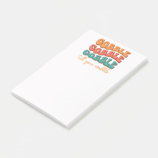 Gobble, bis du wackelst post-it klebezettel (angewinkelt)