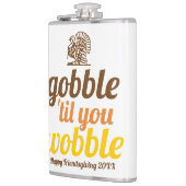 Gobble 'bis du witzigen fallen Freundschaft wunden Flachmann (Links)
