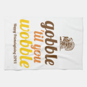 Gobble 'bis du witzigen fallen Freundschaft wunden Geschirrtuch (Horizontal)