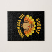 Gobble bis du Wobble Funny Erntedank Puzzle (Horizontal)