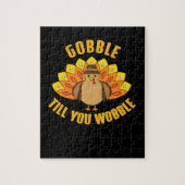 Gobble bis du Wobble Funny Erntedank Puzzle (Vertikal)
