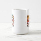 Gobble bis du Wobble Funny Retro Erntedank Kaffeetasse (Mittel)