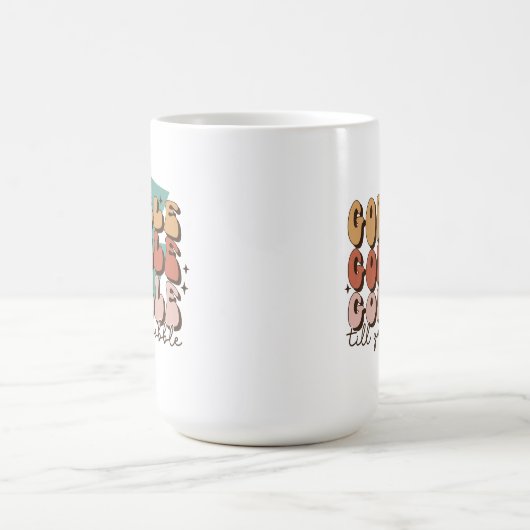 Gobble bis du Wobble Funny Retro Erntedank Kaffeetasse (Mittel)