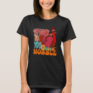 Gobble bis du Wobble Pilgrim Türkei Familie Danke T-Shirt