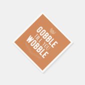 Gobble bis You Wobble Erntedank Napkins Serviette (Ecke)