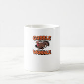 Gobble bis You Wobble - Funny Turkey Cartoon Clas Kaffeetasse (Mittel)