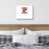 Gobble bis You Wobble - Funny Turkey Cartoon Clas Leinwanddruck (Insitu (Schlafzimmer))