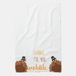 Gobble bis You Wobobble Erntedank Wohngestaltung Geschirrtuch