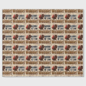 Gobble bis you Wobobbying Funny Erntedank Dinner Geschenkpapier (Flach)