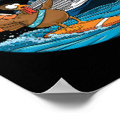 Gobble bis zum wobble Funny Cruise Erntedank Poster (Ecke)