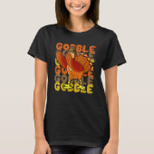 Gobble Dabbing Turkey Autumn Thanksgiving 2022 Pi T-Shirt (Vorderseite)