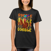 Gobble Dabbing Turkey Thanksgiving Day Pilgrim Boy T-Shirt (Vorderseite)