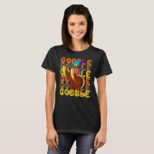 Gobble Dabbing Turkey Thanksgiving Day Pilgrim Boy T-Shirt (Vorne ganz)
