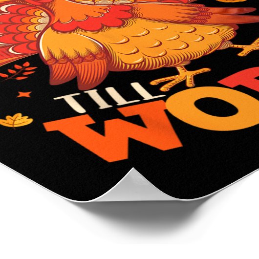 Gobble, dass Sie die Türkei Pilgrim Jungen Männer Poster (Ecke)