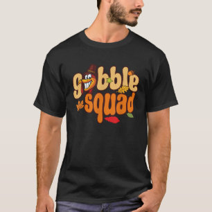 Gobble Erntedank Design Gobble Squad T Shirt