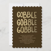 Gobble | Erntedank Einladung (Vorderseite)