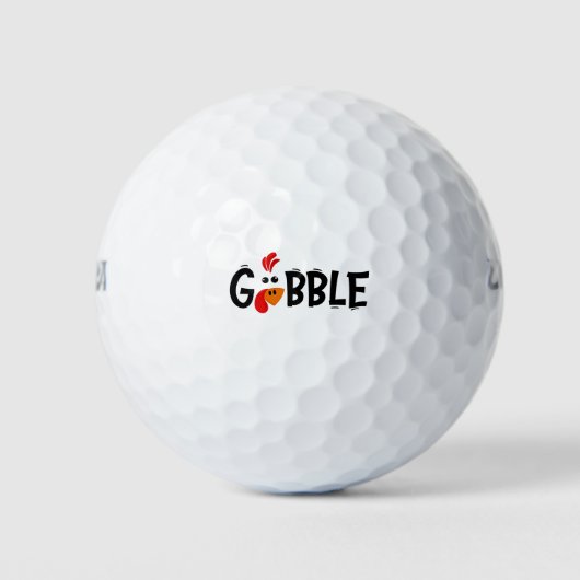 Gobble Funny Erntedank Türkei Fest Golfball (Vorderseite)
