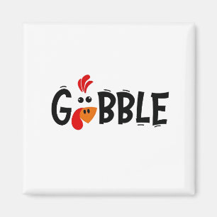 Gobble Funny Erntedank Türkei Fest Magnet