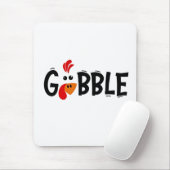 Gobble Funny Erntedank Türkei Fest Mousepad (Mit Mouse)