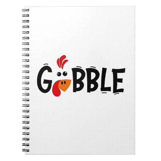 Gobble Funny Erntedank Türkei Fest Notizblock (Vorderseite)